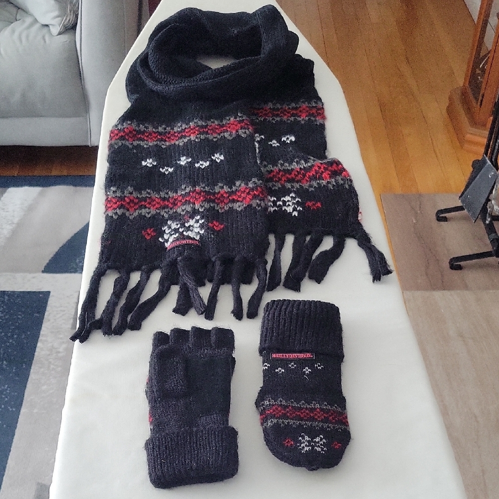 Harley-Davidson Fair Isle Set Black Red